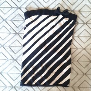 ☆RARE☆ bebe Black & White Striped Tube Top, Med